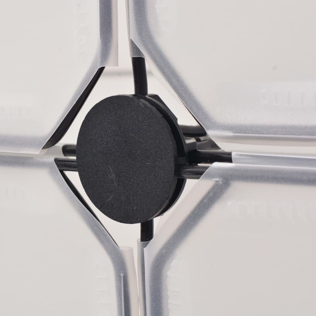 Schuh-Organizer Zusammenklappbar Mit 12 Fächern Weiß Schwarz