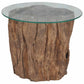 Couchtisch Teak Glas 50X40 Cm