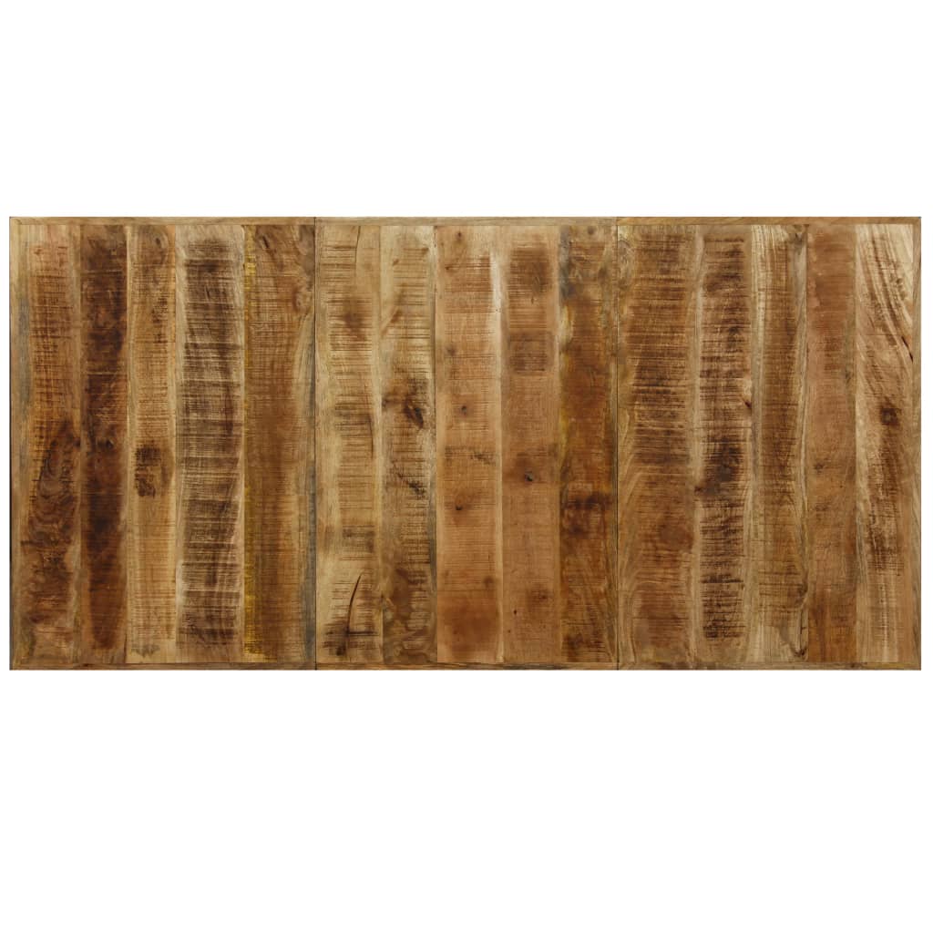 Esstisch Massivholz Mango Und Stahlgestell 180 Cm