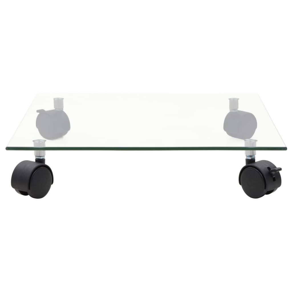 Pflanzenständer Mit Rollen 2 Stück Hartglas 35X35 Cm Quadrat