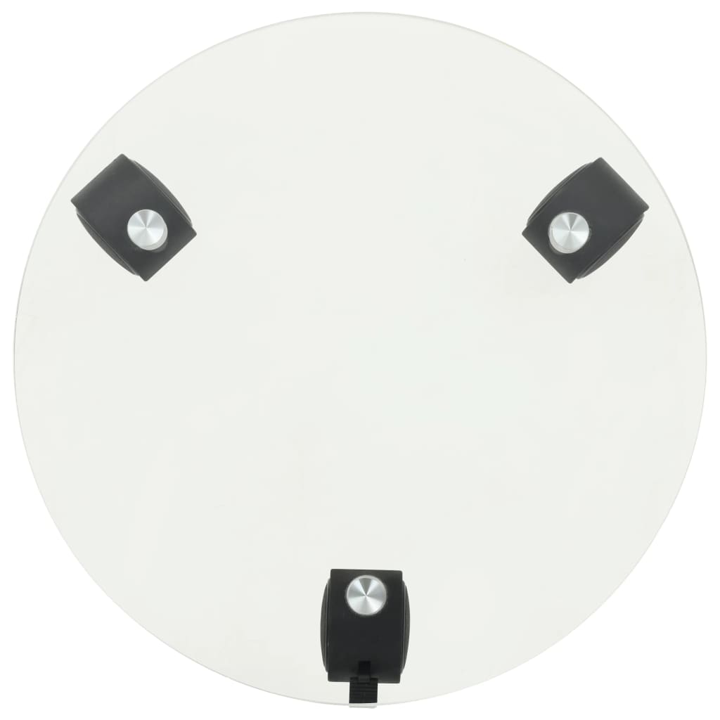 Pflanzenständer Mit Rollen 2 Stück Hartglas 28 Cm Rund