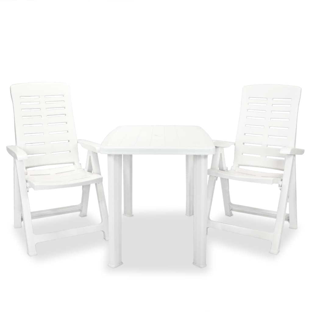3-Tlg. Bistro-Set Kunststoff