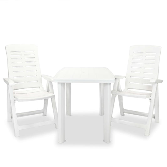 3-Tlg. Bistro-Set Kunststoff