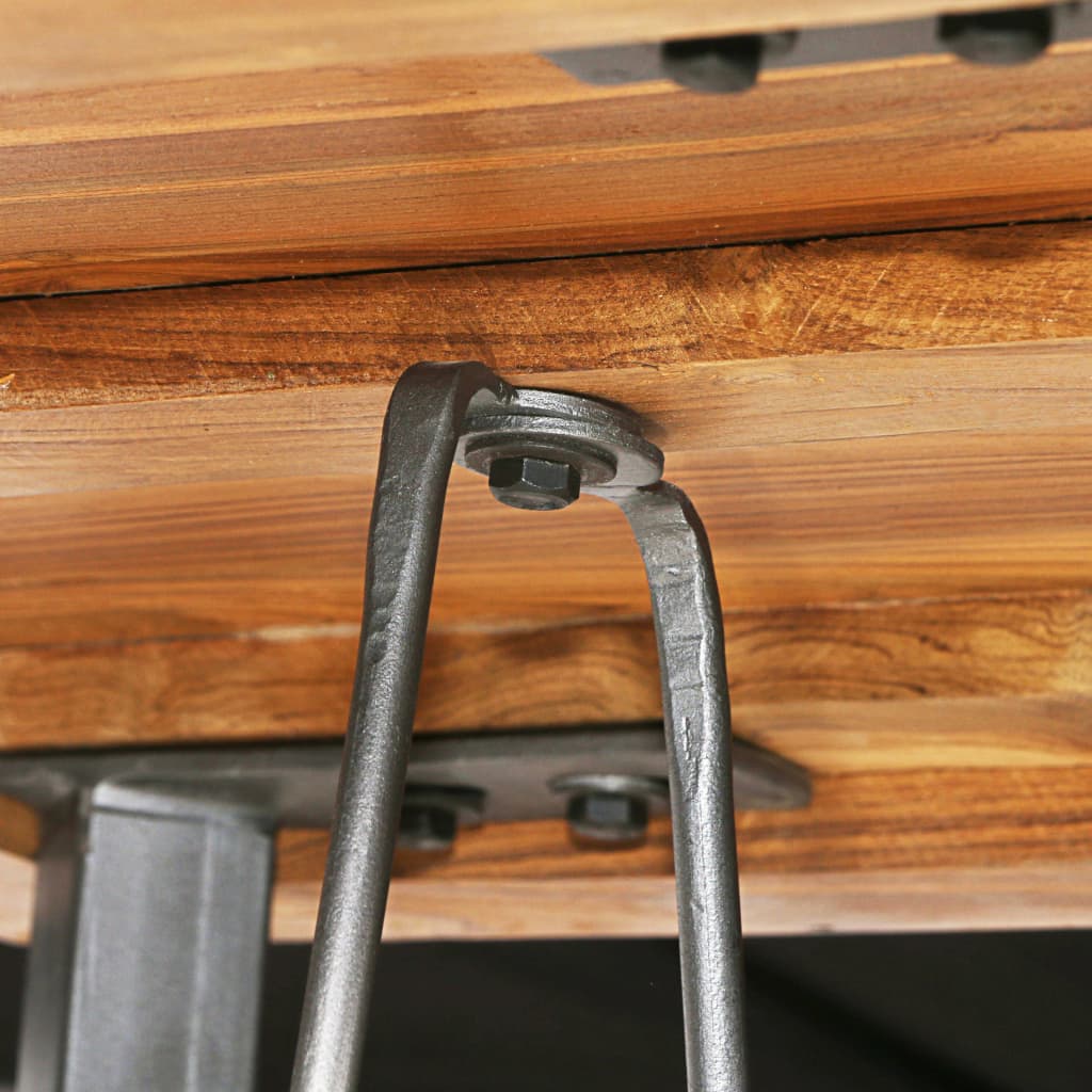 Bartisch Recyceltes Massivholz Teak