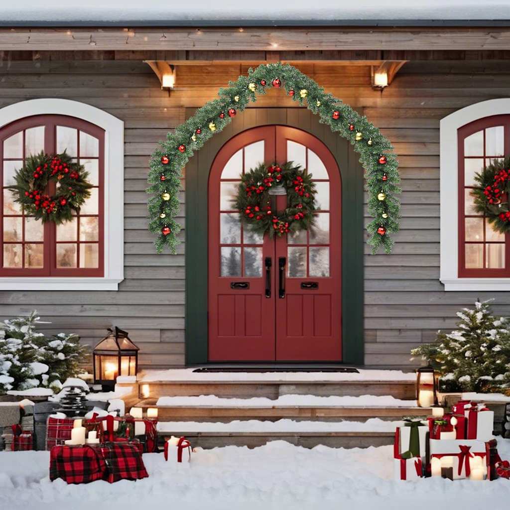 Weihnachtsgirlande Mit Led-Leuchten