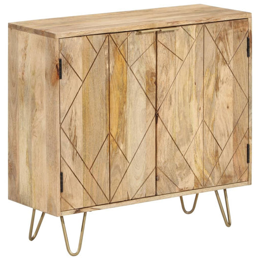 Sideboard 80X30X75 Cm Massivholz Mango