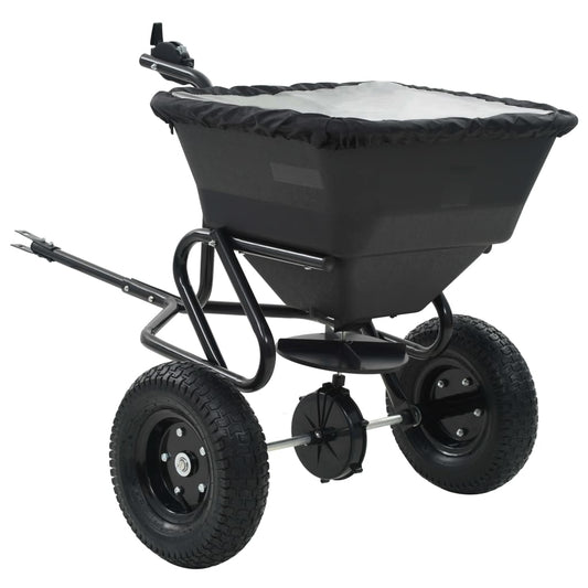 Handstreuwagen Salzstreuer Zum Ziehen Pvc Stahl 125X74X79Cm 45L