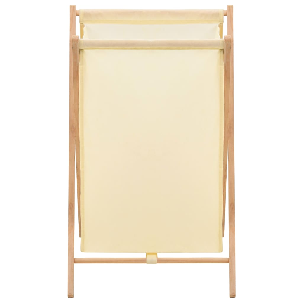 Wäschekorb Zedernholz Und Stoff Beige 42X41X64 Cm Taupe