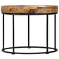 Couchtisch Massivholz Mango Und Stahl 50X40 Cm