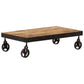 Couchtisch Mit Rädern Massivholz Mango