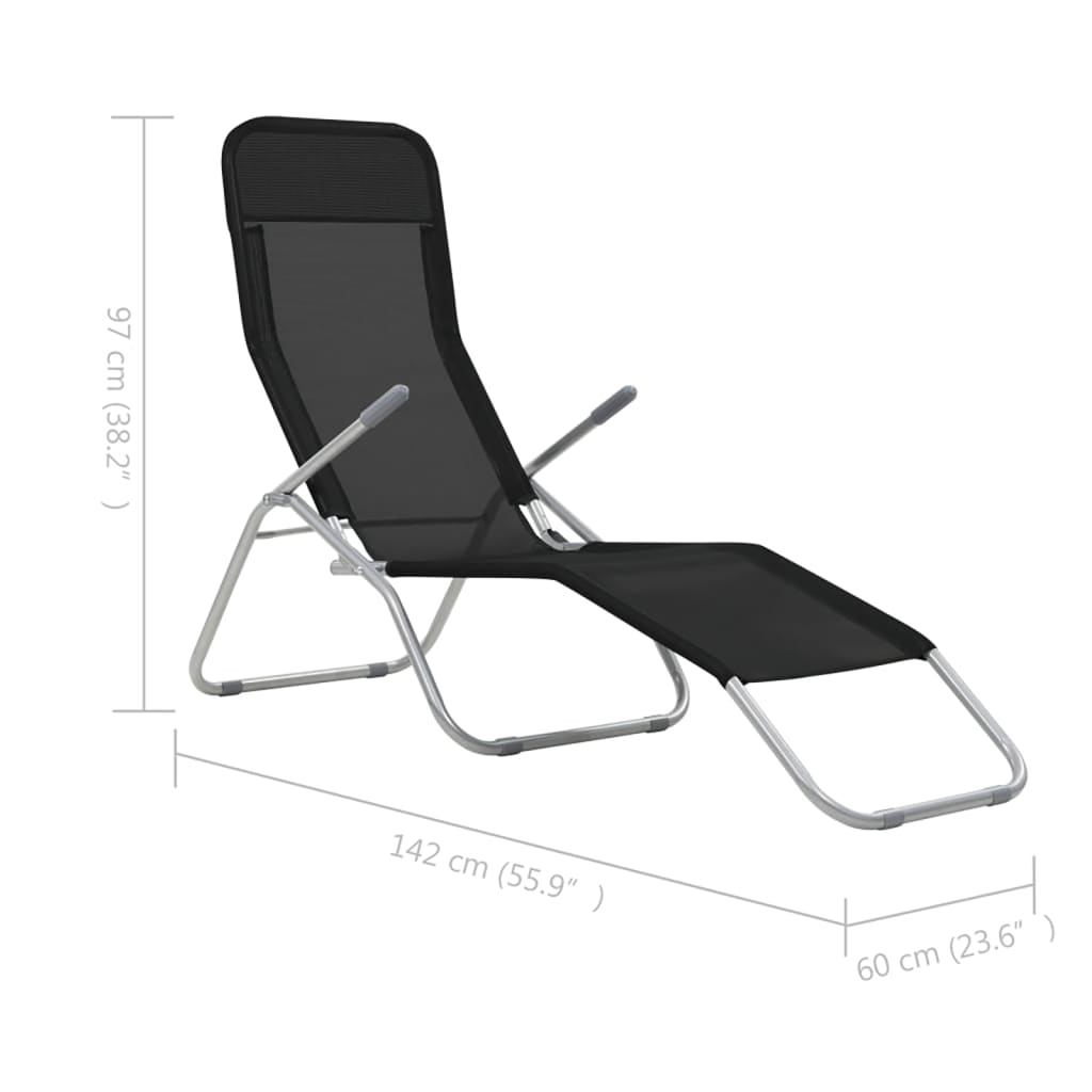 Klappliegen 2 Stk. Textilene