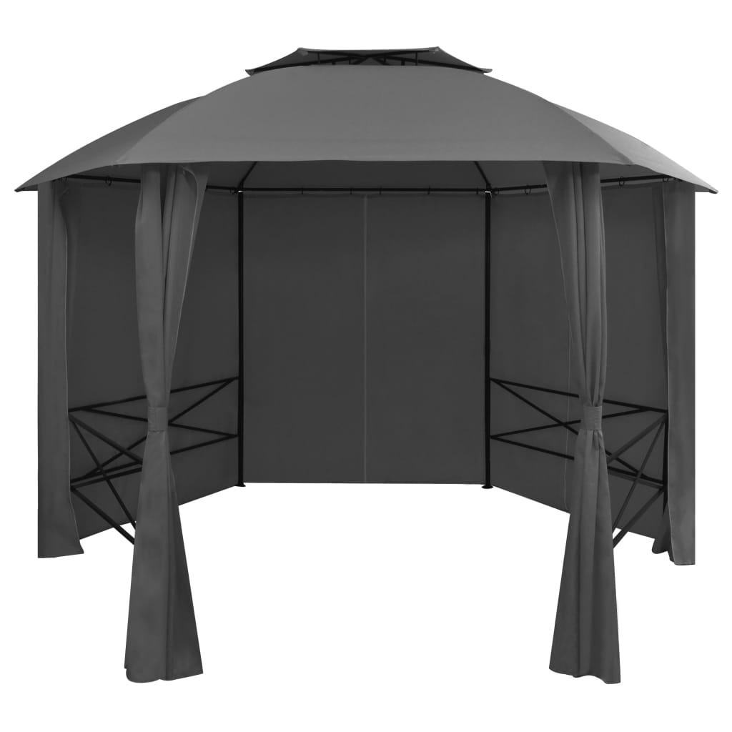 Gartenzelt Mit Vorhängen 360X312X265 Cm 180 G/M²