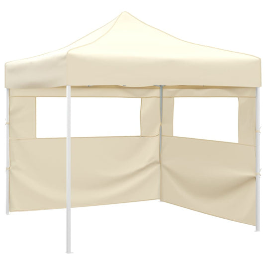 Faltzelt Mit 2 Wänden 291X291X315 Cm Weiß Creme