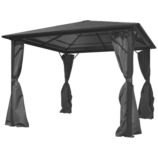 Pavillon Mit Vorhängen Aluminium