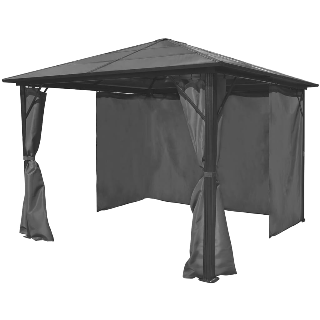 Pavillon Mit Vorhängen Aluminium