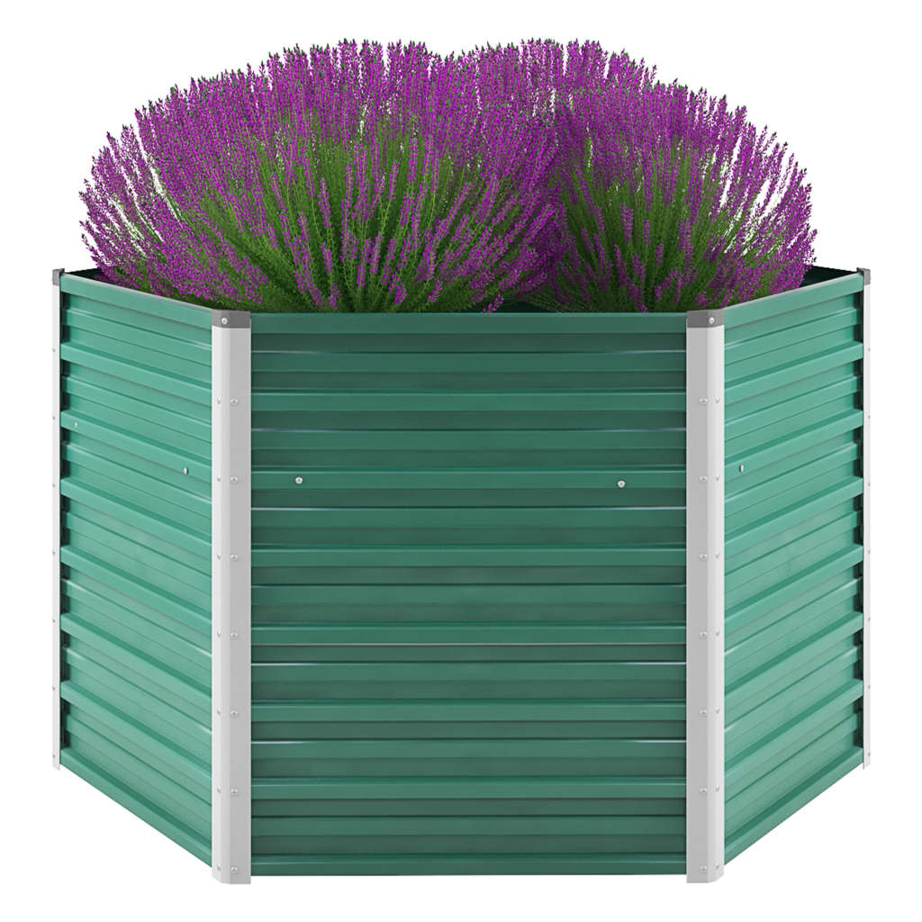 Garten-Hochbeet Verzinkter Stahl Grün