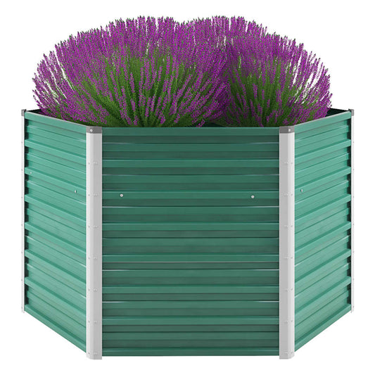 Garten-Hochbeet Verzinkter Stahl Grün