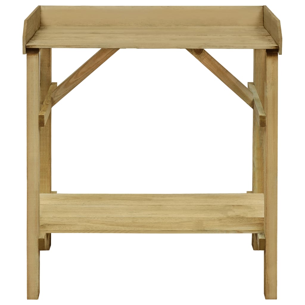 Pflanztisch Imprägniertes Kiefernholz 75 X 40 X 90 Cm Schwarz