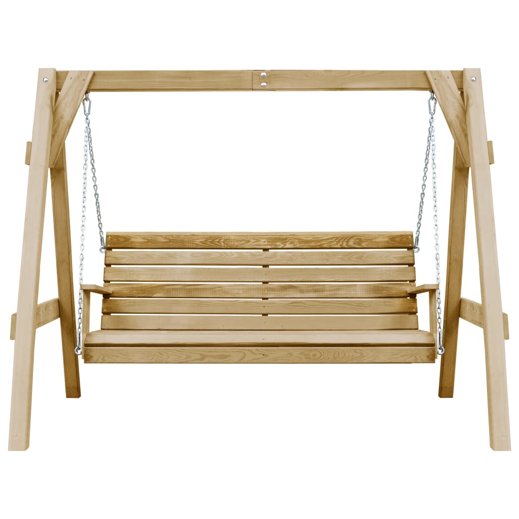 Schaukelbank Imprägniertes Kiefernholz 205X150X157 Cm