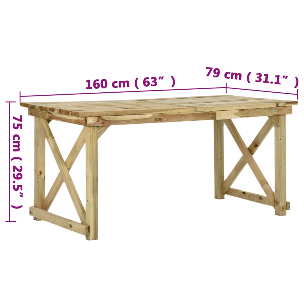 Gartentisch Holz