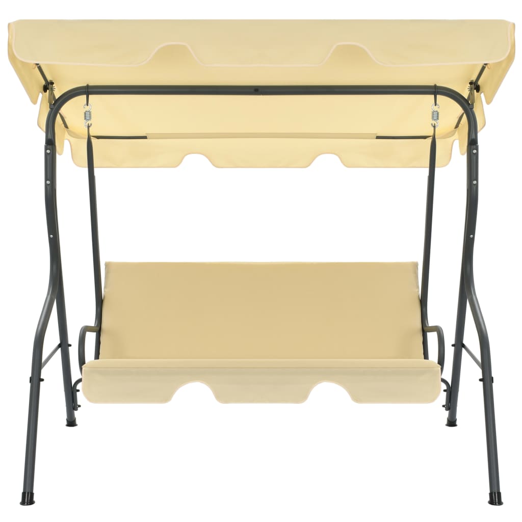 Hollywoodschaukel Creme 170×110×153 Cm