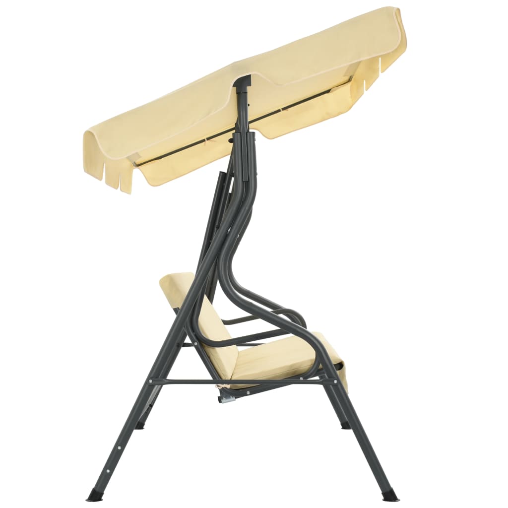 Hollywoodschaukel Creme 170×110×153 Cm