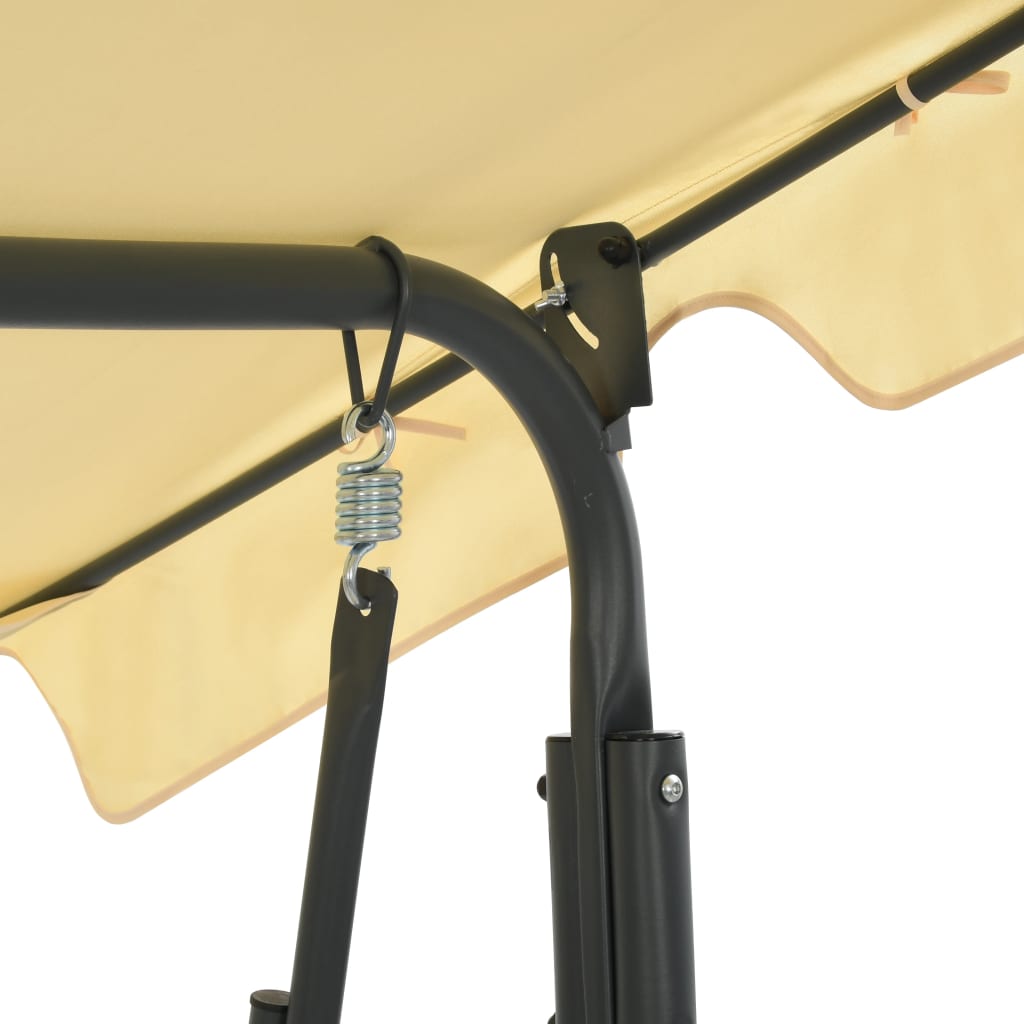 Hollywoodschaukel Creme 170×110×153 Cm