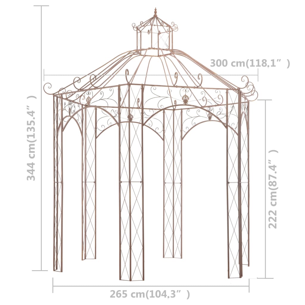 Gartenpavillon Antik Eisen