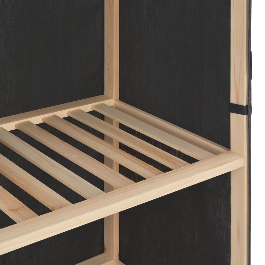Schuhschrank Mit Abdeckung 79 X 40 X 80 Cm Stoff Grau