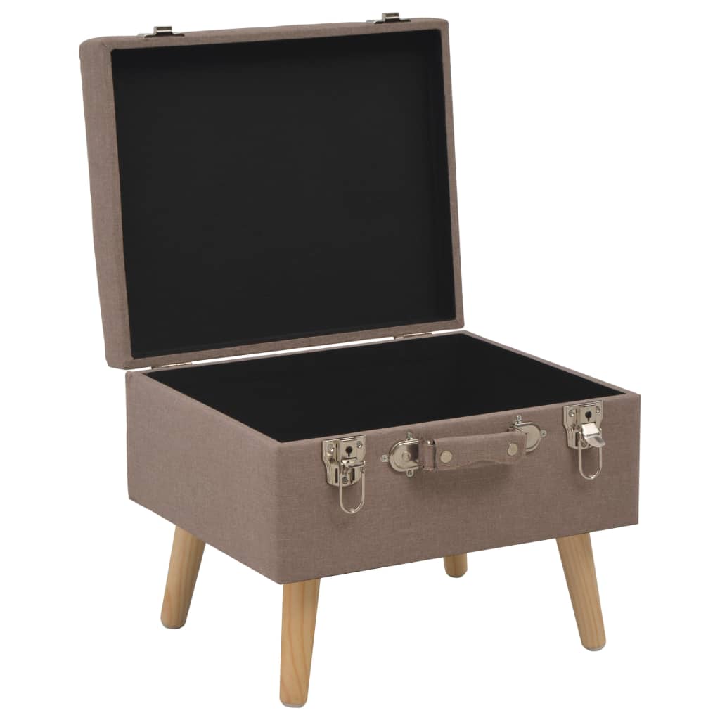 Hocker Mit Stauraum 3 Stk. Stoff