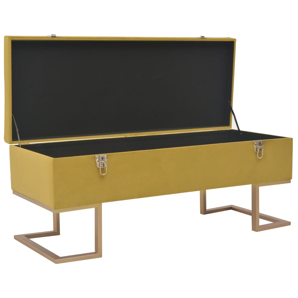 Bank Mit Staufach 105 Cm Samt