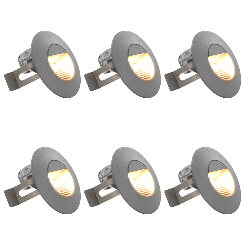 Außenwandleuchten 6 Stk. Led 2 W Silbern