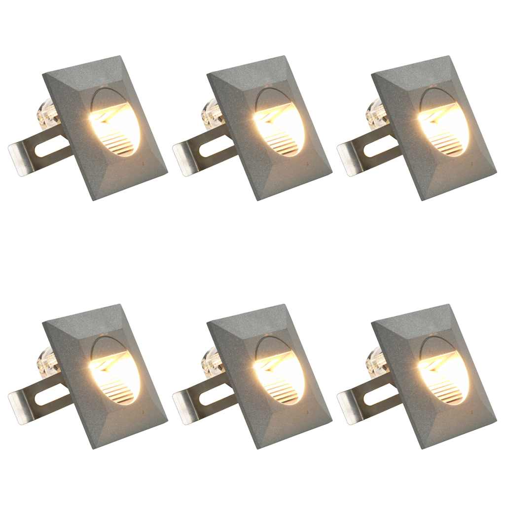 Außenwandleuchten 6 Stk. Led 2 W Silbern