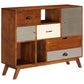 Sideboard 115X35X86 Cm Massivholz Akazie
