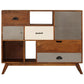 Sideboard 115X35X86 Cm Massivholz Akazie