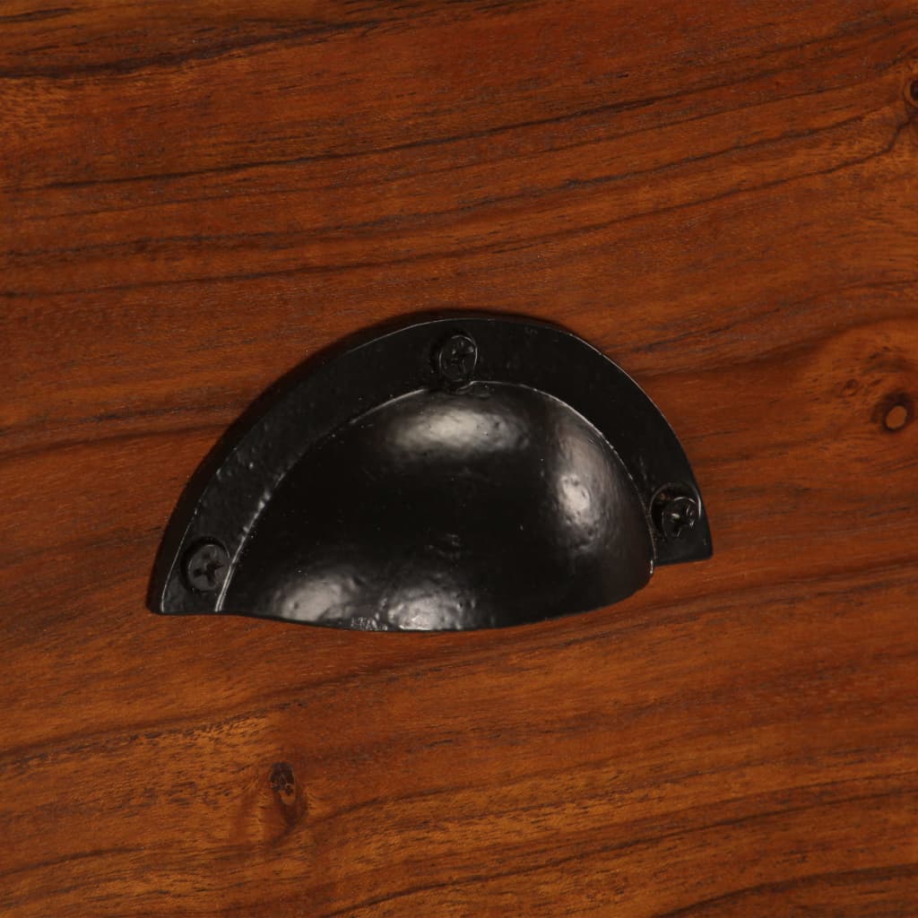 Sideboard 115X35X86 Cm Massivholz Akazie