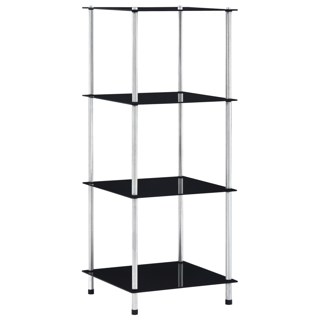 Regal Mit 4 Ablagen 40X40X Hartglas