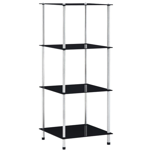 Regal Mit 4 Ablagen 40X40X Hartglas