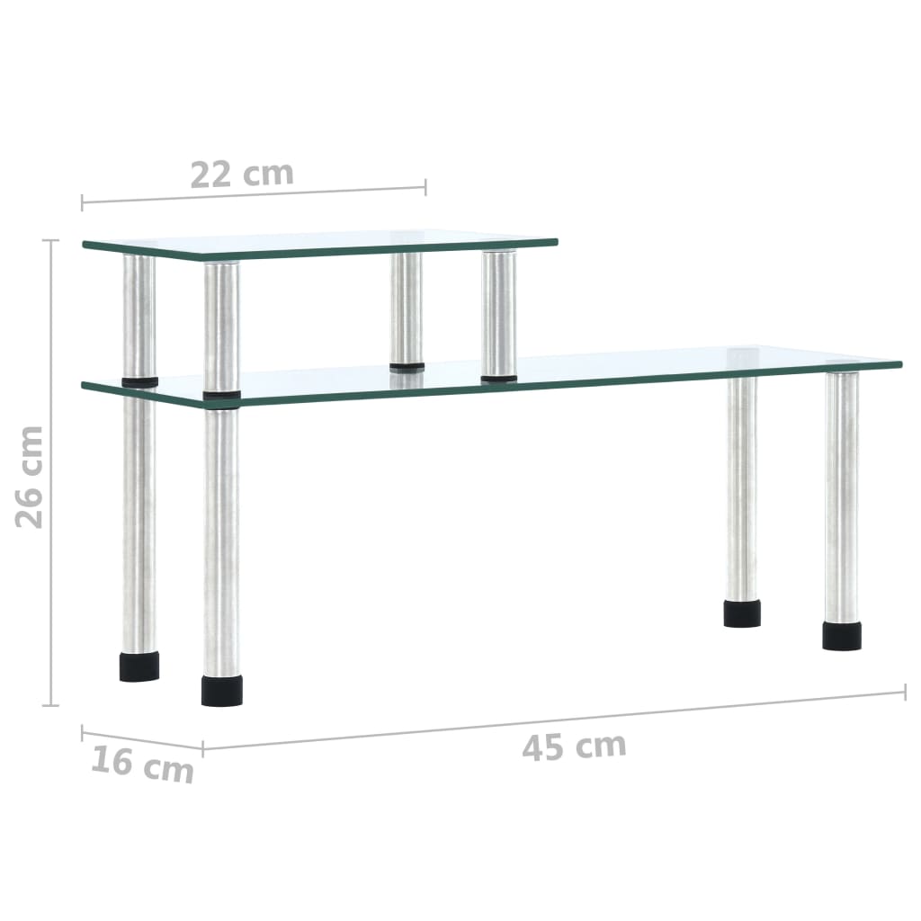 Küchenregal 45×16×26 Cm Hartglas