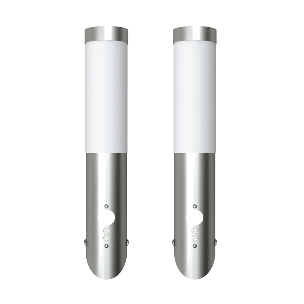 Gartenleuchten 2 Wandlampen Mit Bewegungsmelder