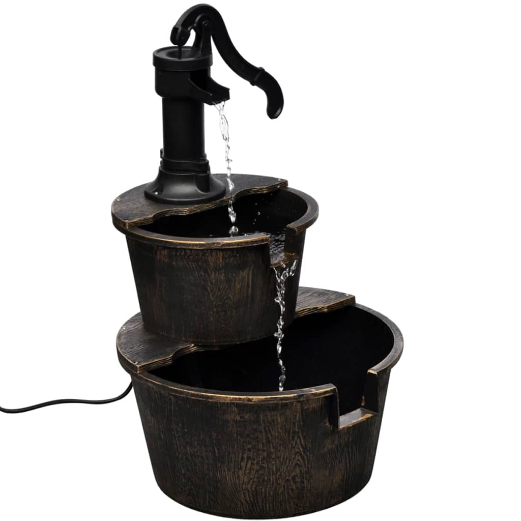Kaskadenbrunnen Handwasserpumpe-Design Weiß