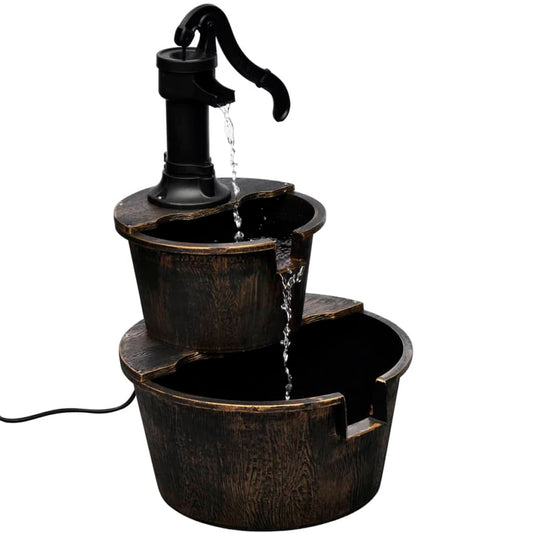 Kaskadenbrunnen Handwasserpumpe-Design Weiß