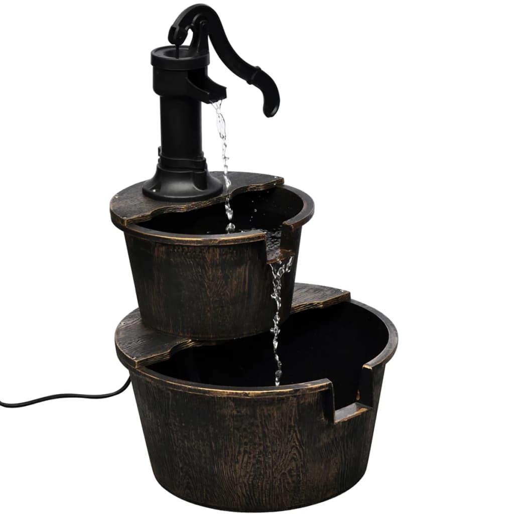 Kaskadenbrunnen Handwasserpumpe-Design Weiß