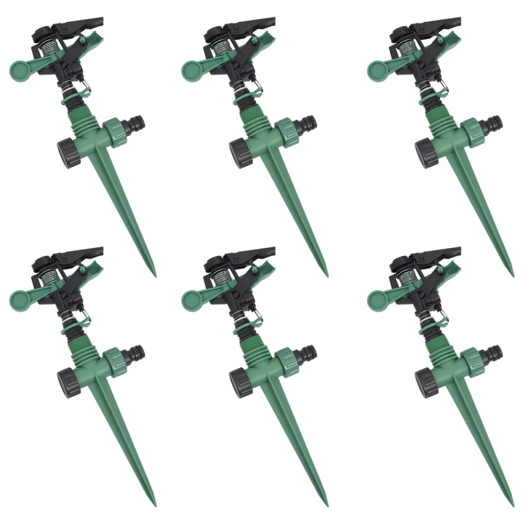 Impuls-Rasensprenger Sprenger Sprinkler Impulsregner 6Er