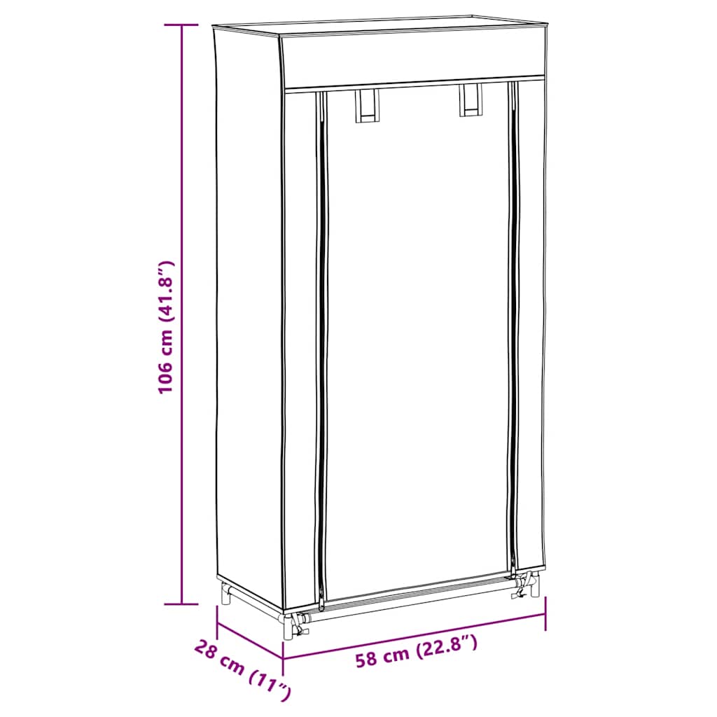 Schuhschrank Schuhregal Schuhablage 5 Schicht Braun
