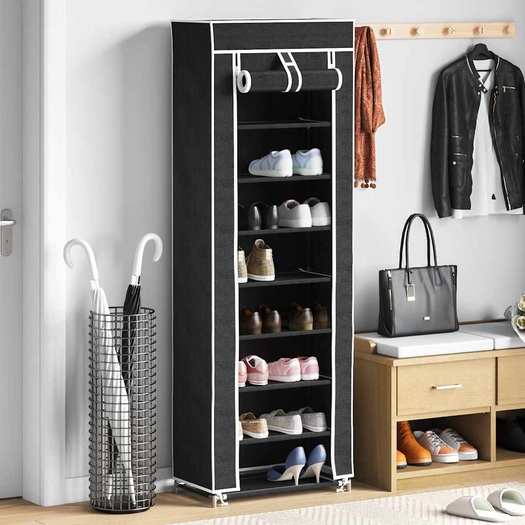 Schuhschrank Schuhregal 8 Schicht Schwarz