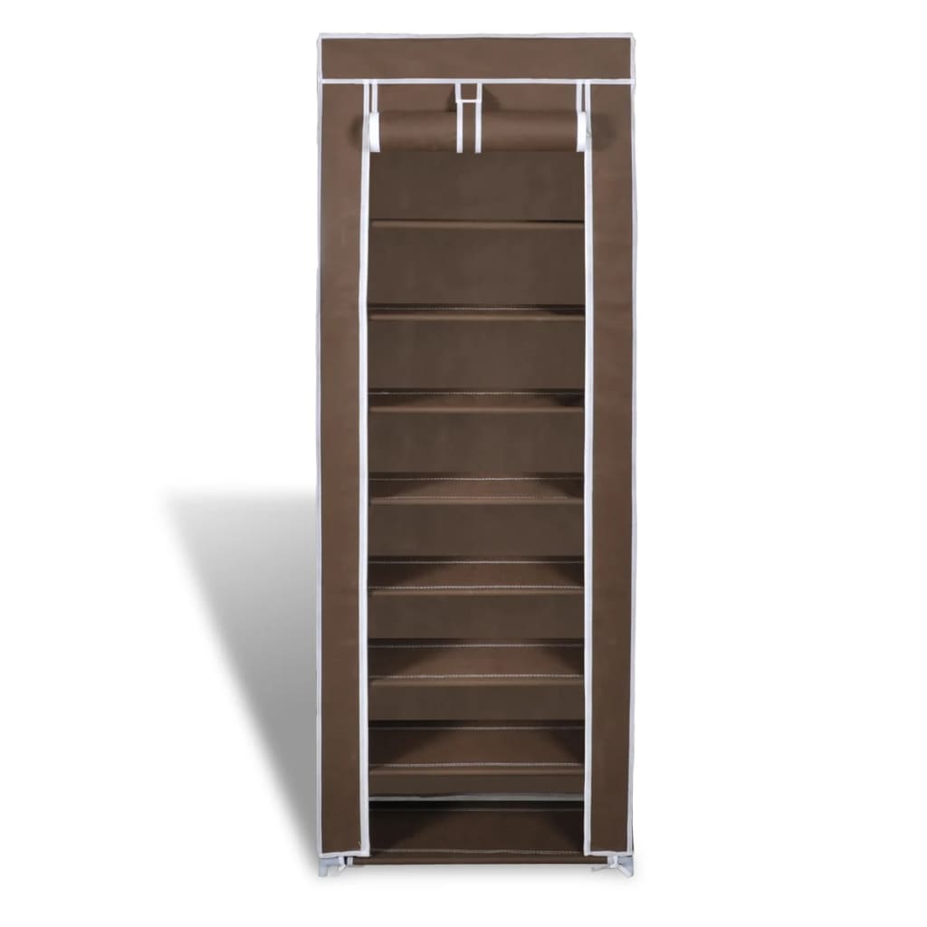 Schuhschrank Schuhregal 8 Schicht 57 X29 X162 Cm Braun