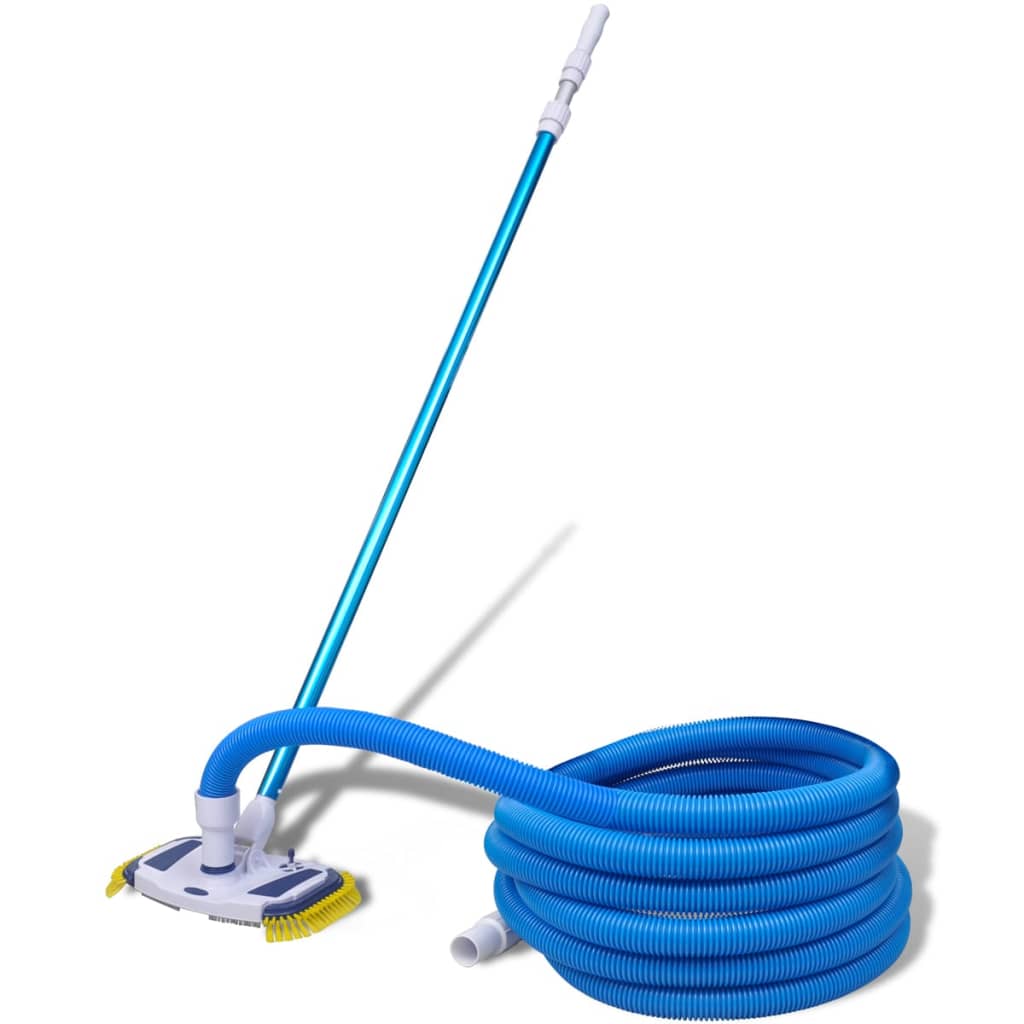 Poolreiniger Mit Teleskopstange Und Schlauch Schwarz