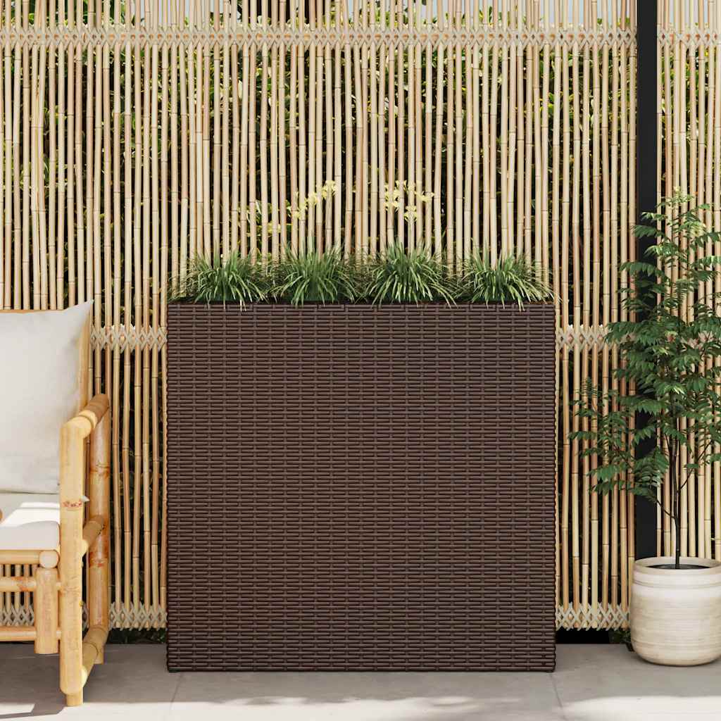 Garten-Hochbeet Mit 4 Töpfen 2 Stk. Poly Rattan