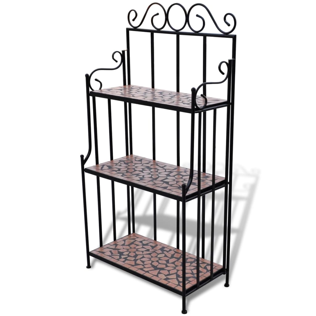 Pflanzenständer Mosaik Terracotta
